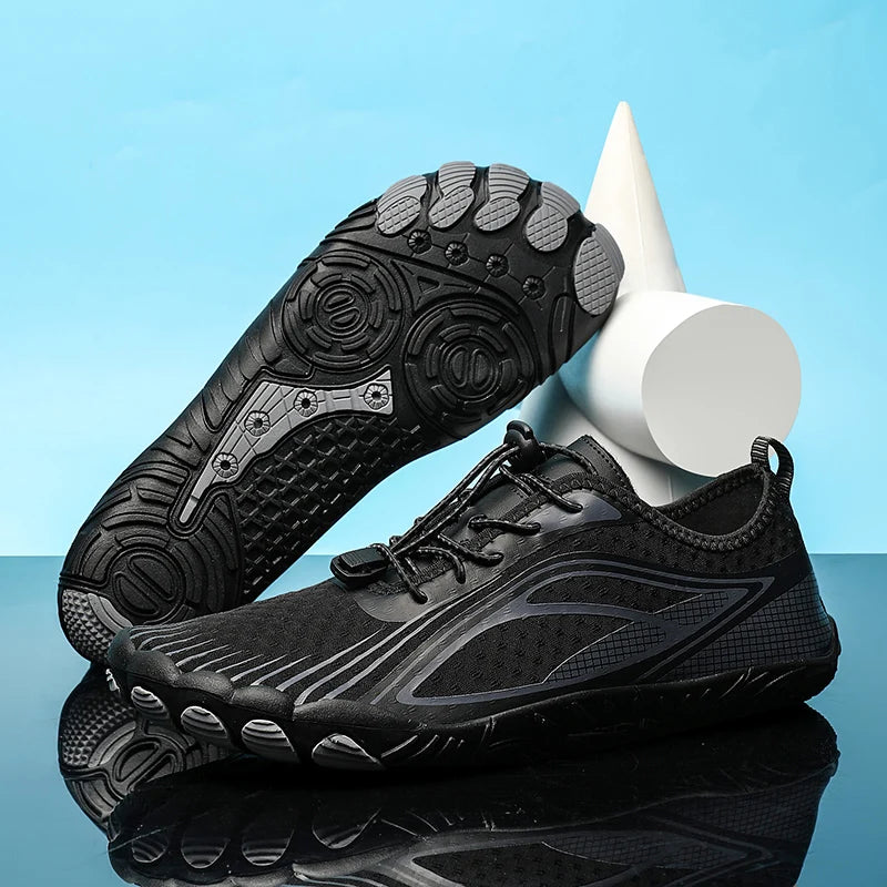 Flexible & Quick-Drying Barefoot Aquatic Sneakers black
