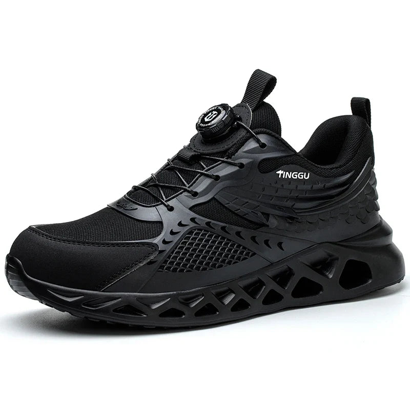 Flexible Safety Trainers with Twist Lock black