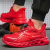 Flexible Safety Trainers with Twist Lock red1