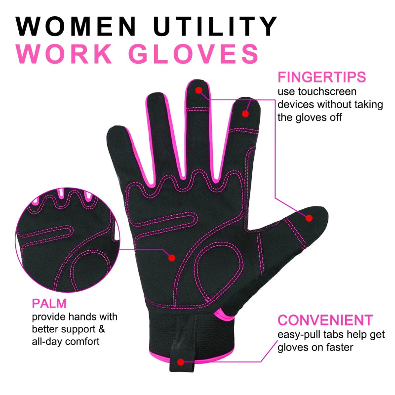 Flexible & Touchscreen-Compatible Work Gloves2