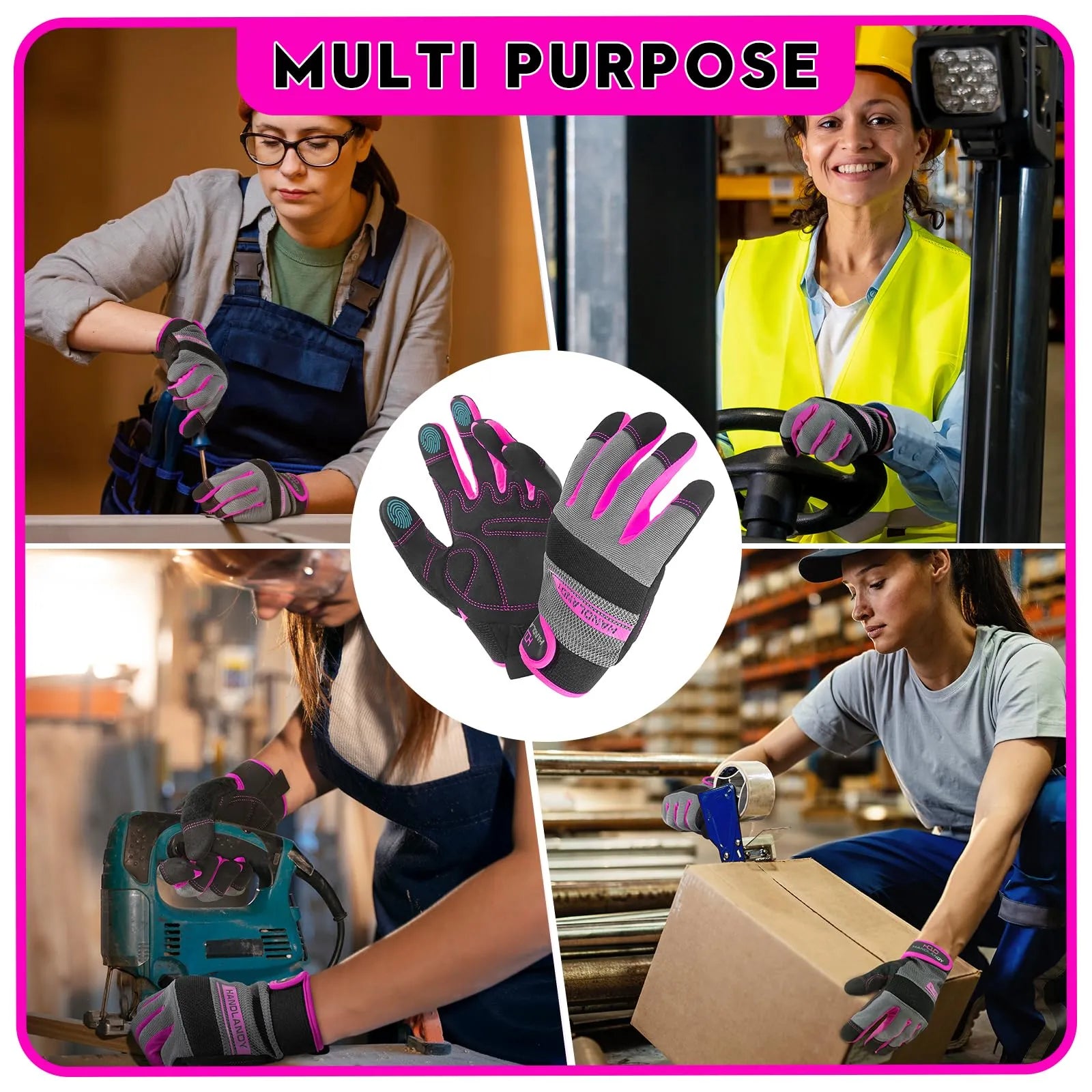 Flexible & Touchscreen-Compatible Work Gloves4