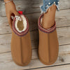 Fur Lined Platform Slippers Cozy & Comfortable - For Women brown1