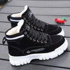 High-Top Winter Trainers with Warm Lining black