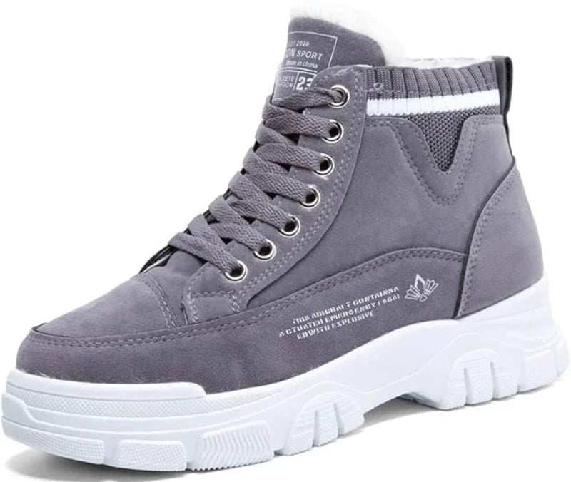 High-Top Winter Trainers with Warm Lining grey1