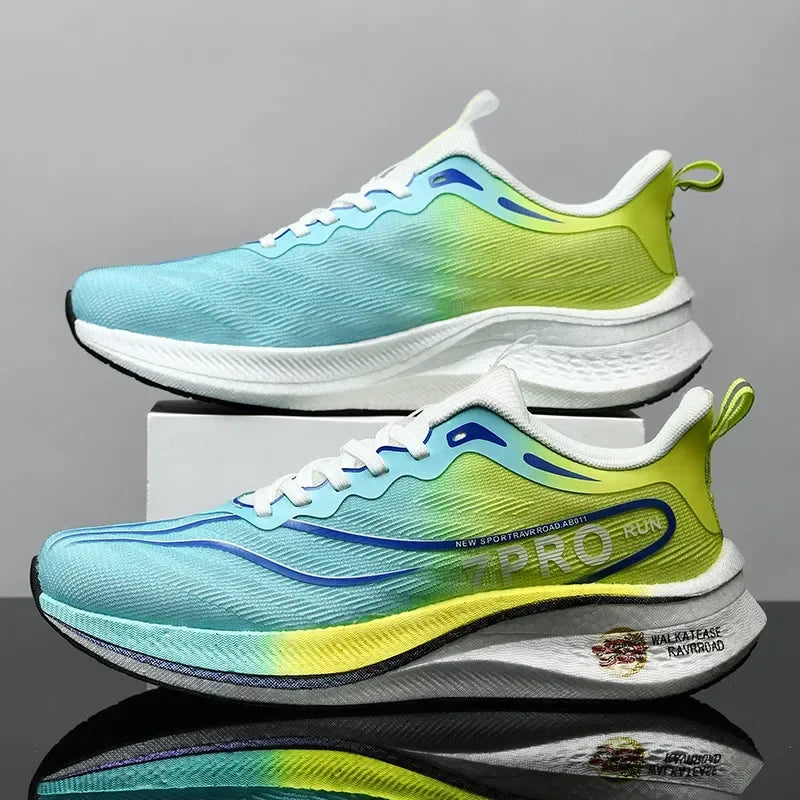 Lightweight & Cushioned Running trainers green1