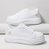 Lightweight & Flexible Platform Sneakers - For Women white gold