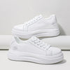 Lightweight & Flexible Platform Sneakers - For Women white silver