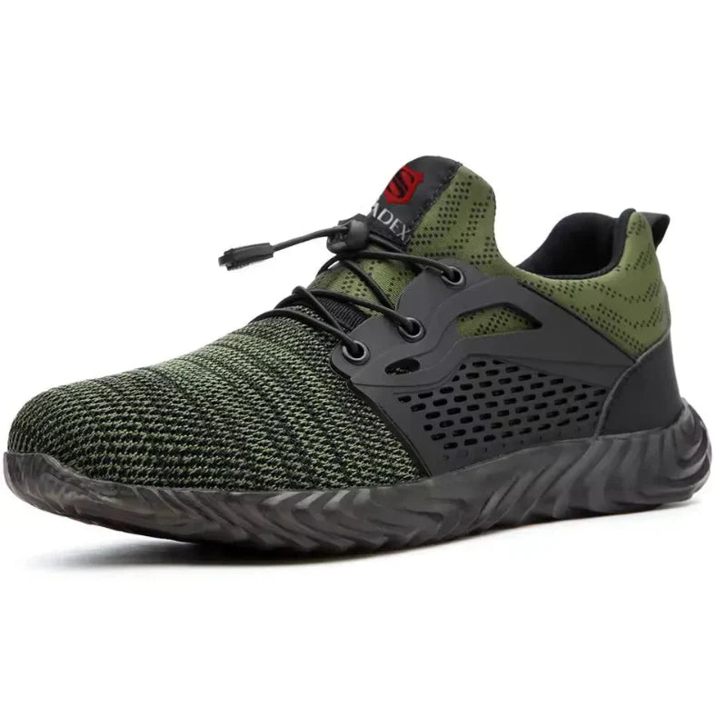 Lightweight & Indestructible Safety Trainers green