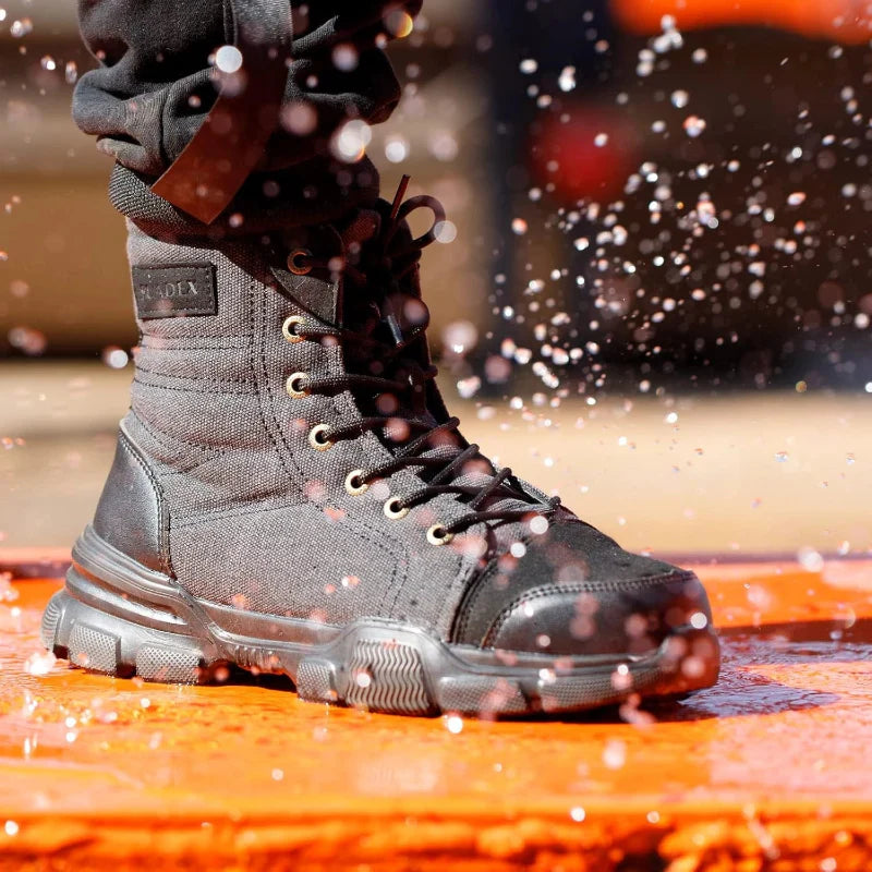 Lightweight Safety Boots with Steel Toe Cap black2