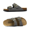 Lightweight Suede Cork Sandals grey
