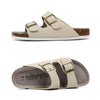 Lightweight Suede Cork Sandals white