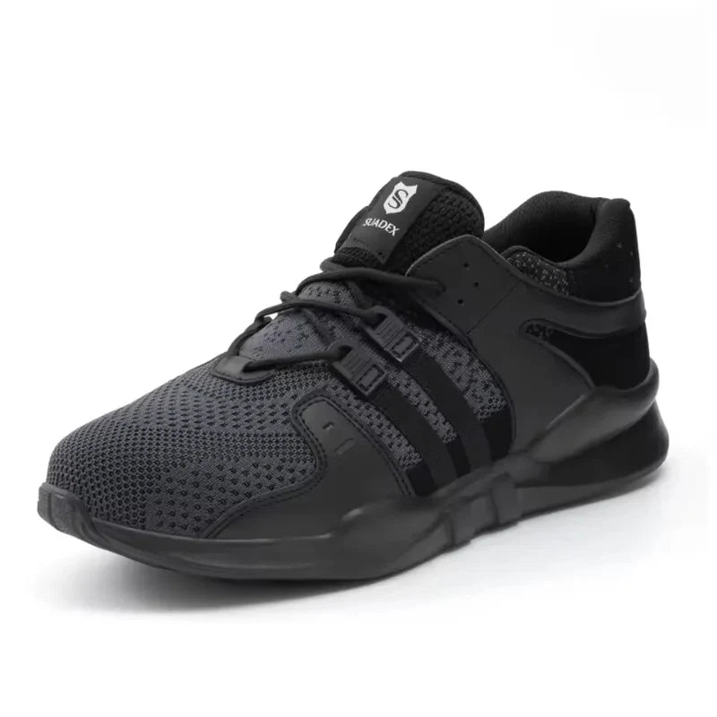 Lightweight Work & Safety Trainers with Steel Toe Cap black
