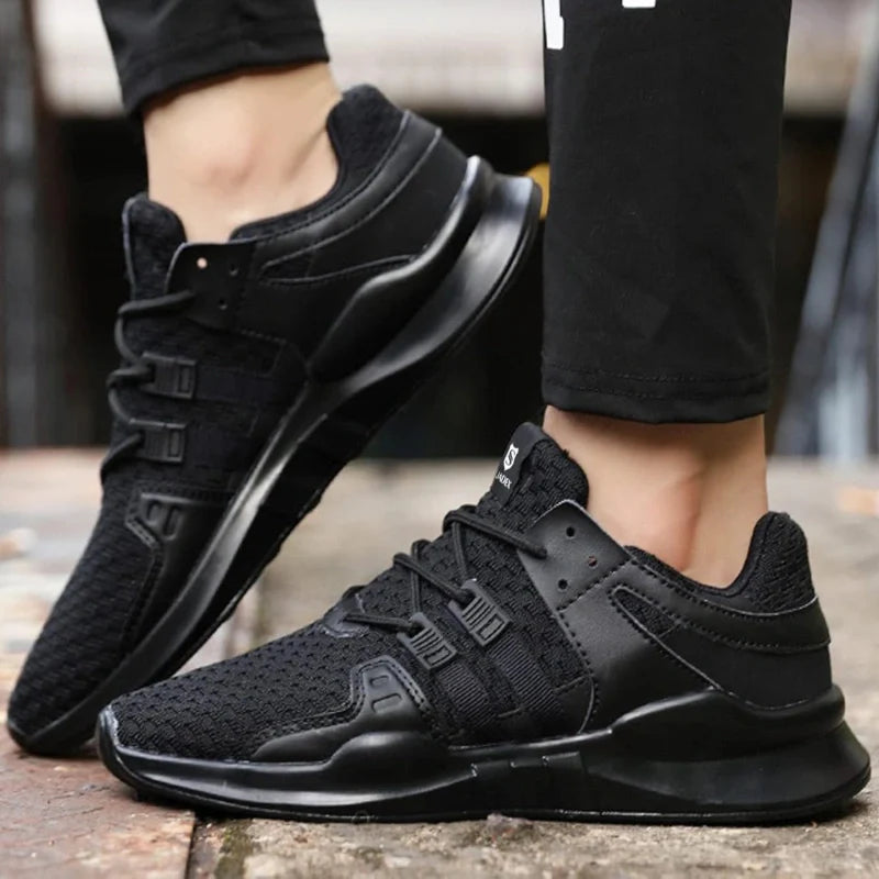 Lightweight Work & Safety Trainers with Steel Toe Cap black1