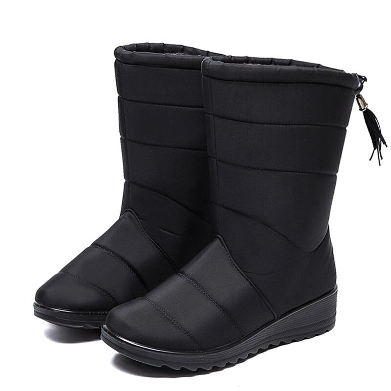Lined & Waterproof High Winter Boots black2