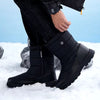 Long Plush Waterproof Snow Boots black1