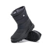 Long Plush Waterproof Snow Boots black