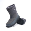 Long Plush Waterproof Snow Boots grey