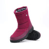 Long Plush Waterproof Snow Boots red