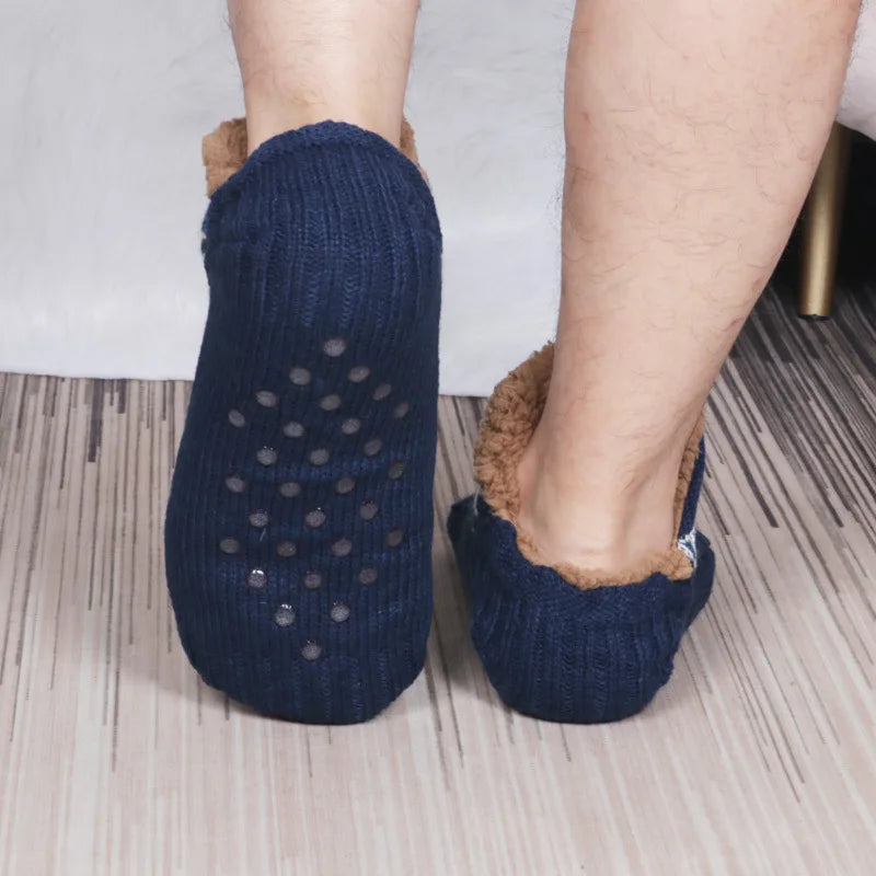 Non-Slip & Cozy Socks with Faux Fur Lining - Unisex blue2