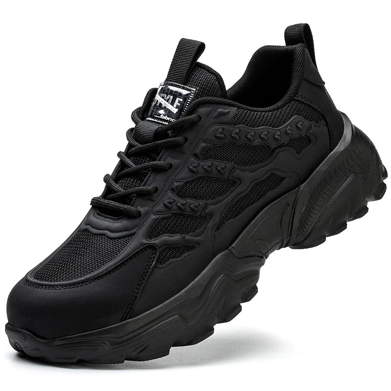 Puncture-Resistant & Breathable Safety Sneakers - Unisex black