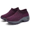 Slip-On & Breathable Knit Trainers violet