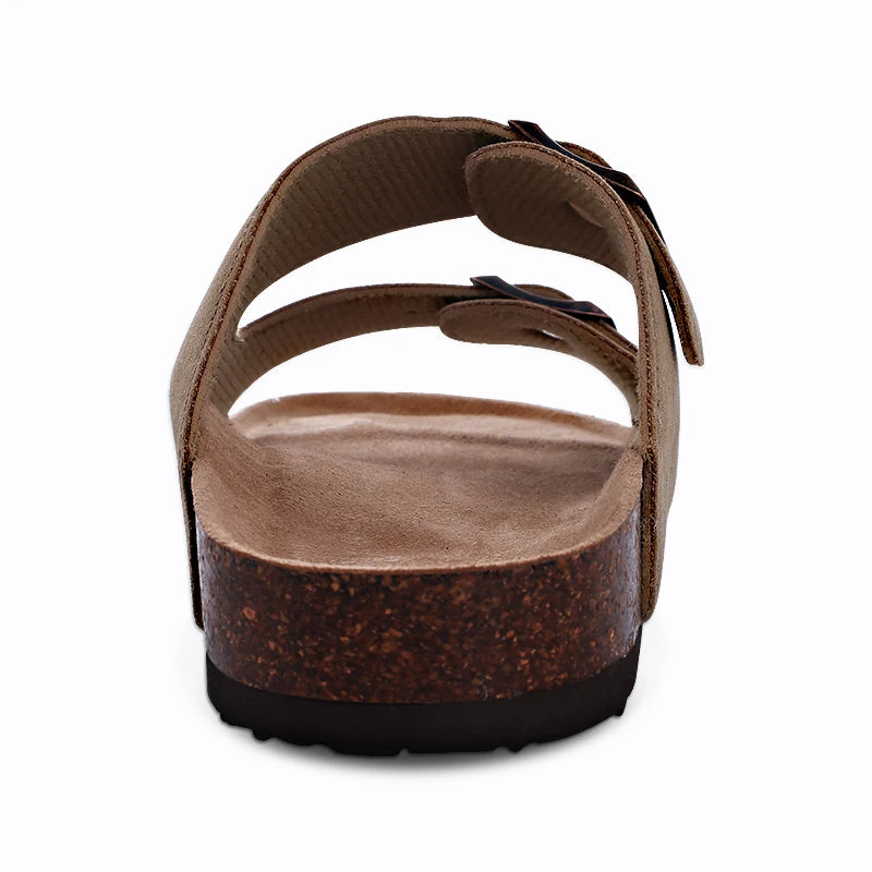 Suede & Flexible Mules with Soft Arch Support - For Women apricot4