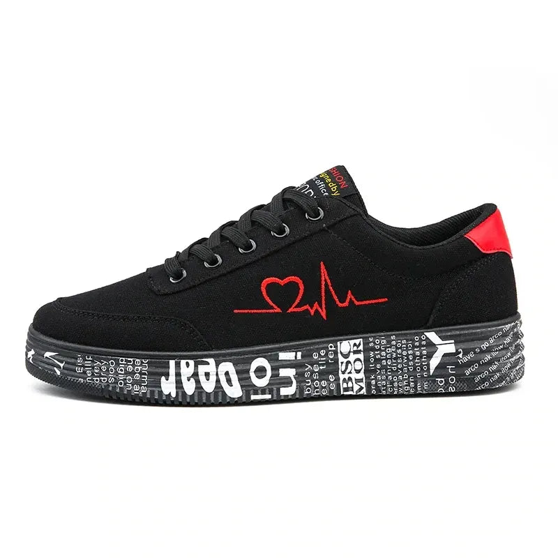 Trendy & Comfortable Sneakers – Unisex black and red