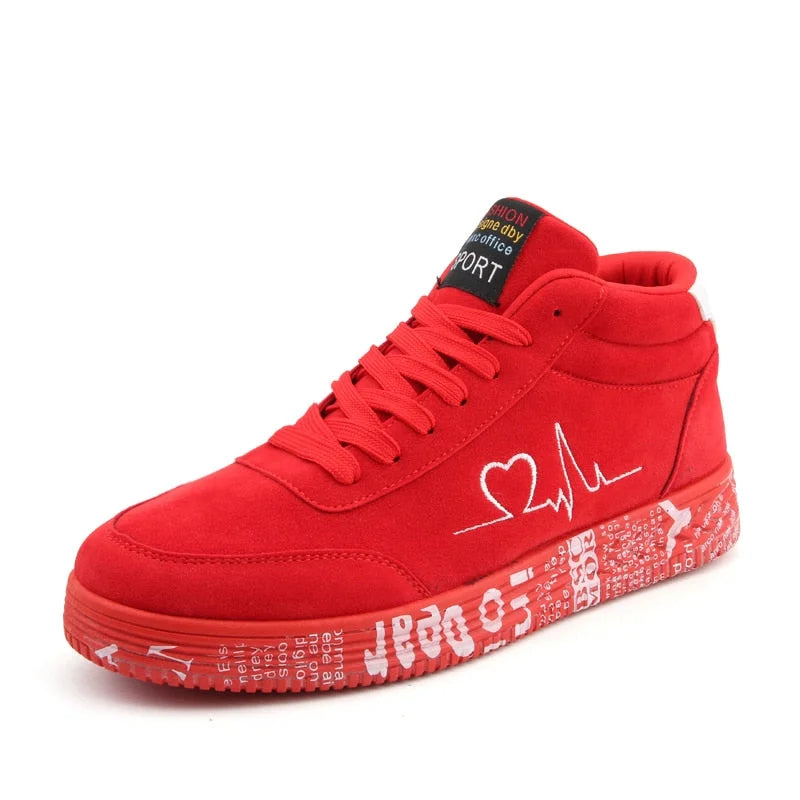 Trendy & Comfortable Sneakers – Unisex red