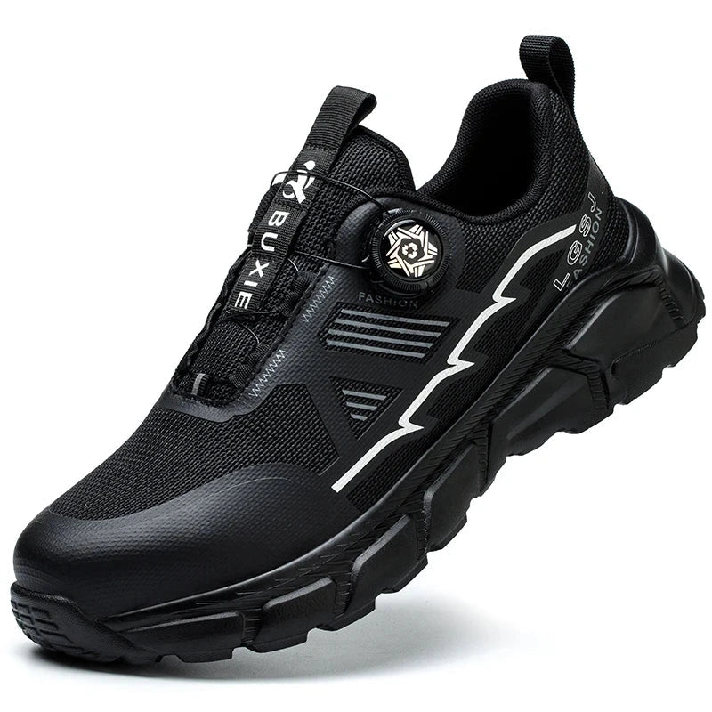Ultra-Comfortable Safety Trainers with Twist-Lock Closure