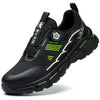 Ultra-Comfortable Safety Trainers with Twist-Lock Closure green and black