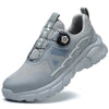 Ultra-Comfortable Safety Trainers with Twist-Lock Closure grey