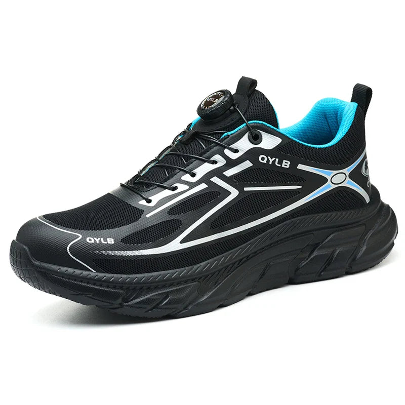 Ultra-Durable Safety Trainers with Twist Lock blue