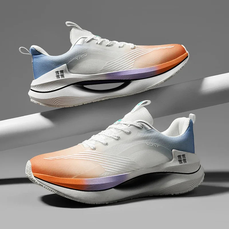 Ultra-Lightweight & Breathable Running Sneakers orange white1