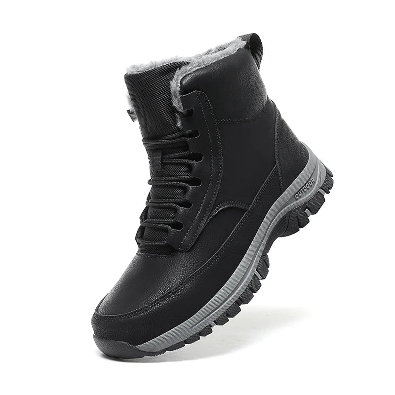 Ultra-Warm Waterproof Winter Boots black