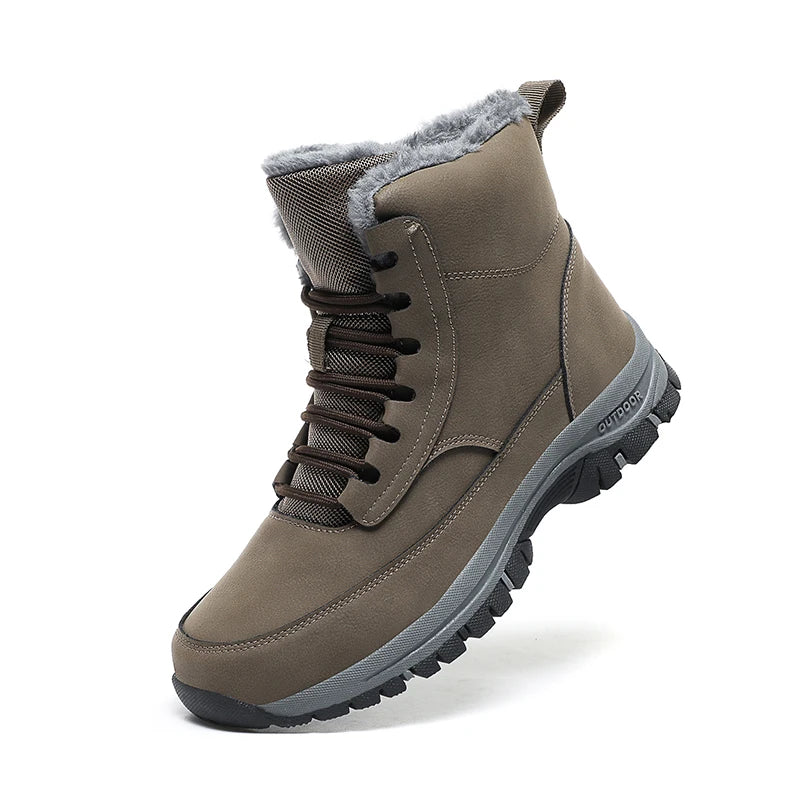 Ultra-Warm Waterproof Winter Boots khaki
