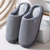 Warm & Anti-Slip Indoor Slippers with Fleece Lining - Unisex grey