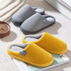 Warm & Anti-Slip Indoor Slippers with Fleece Lining - Unisex 