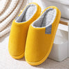 Warm & Anti-Slip Indoor Slippers with Fleece Lining - Unisex yellow
