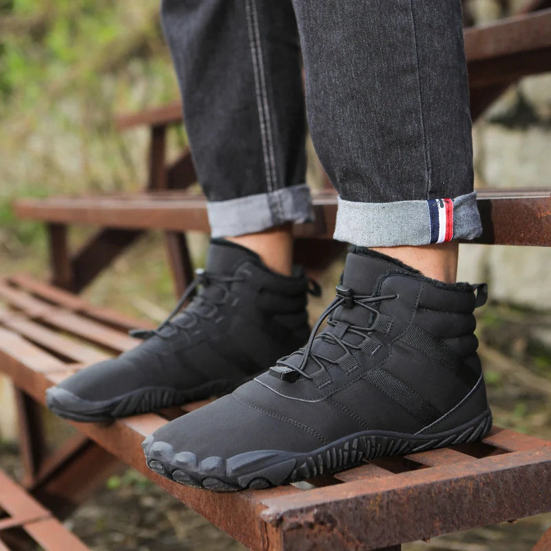 Warm Barefoot Winter Boots black1