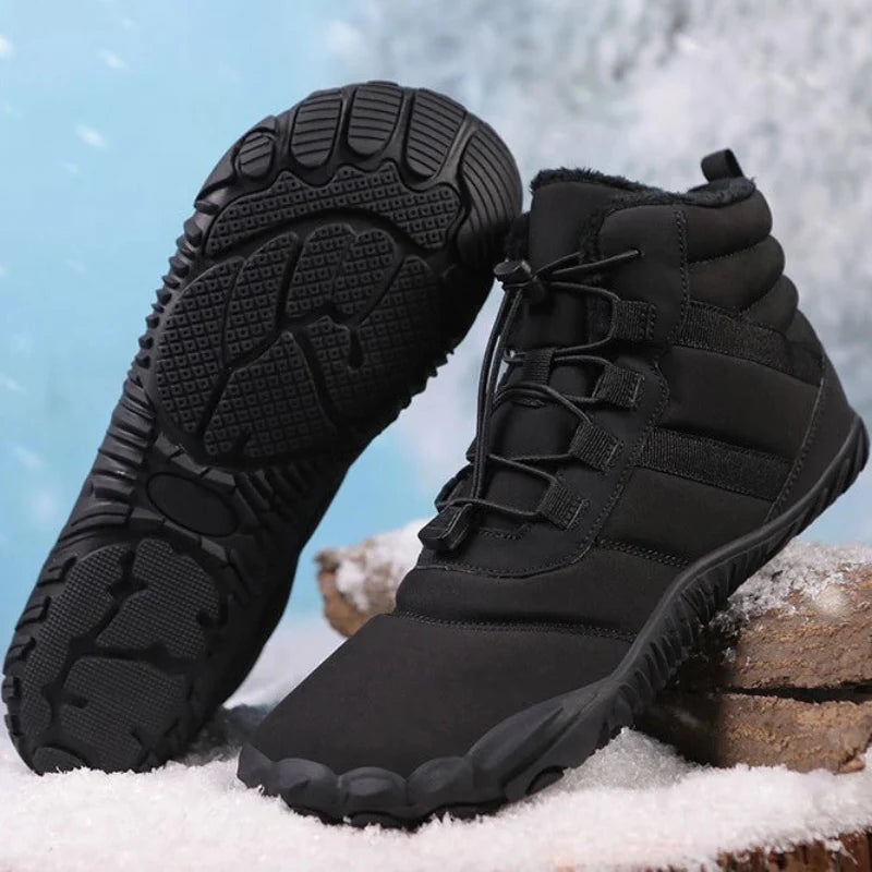 Warm Barefoot Winter Boots black2