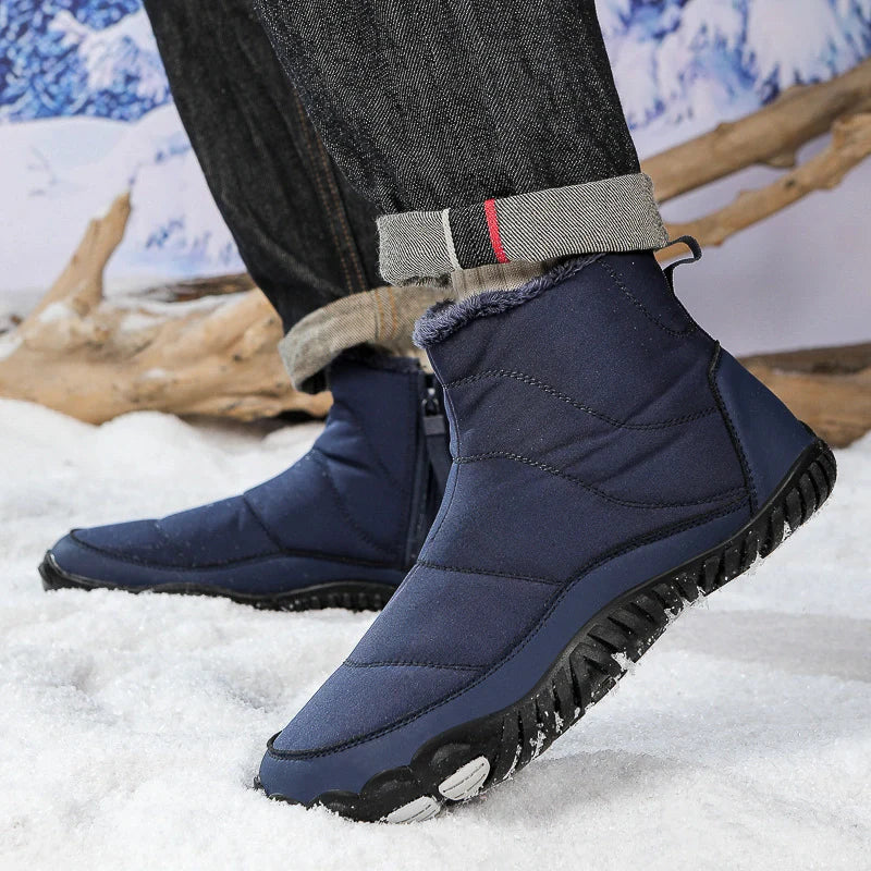 Warm & Comfortable Barefoot Ankle Boots blue3