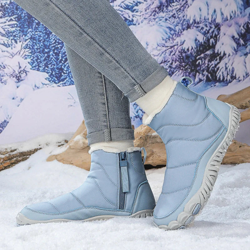 Warm & Comfortable Barefoot Ankle Boots navy1