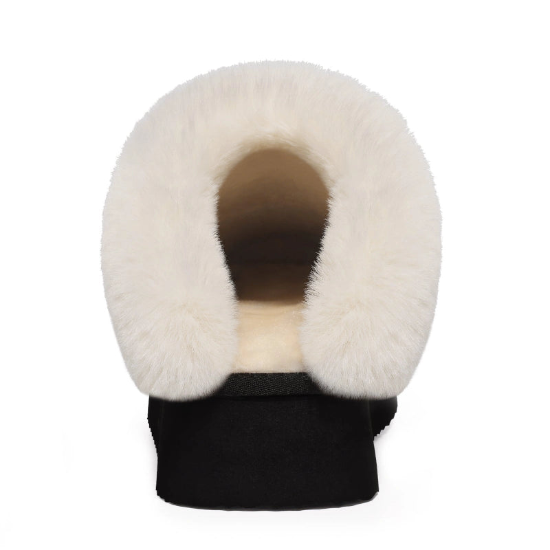 Warm & Comfortable Boston Slip-On Slippers black