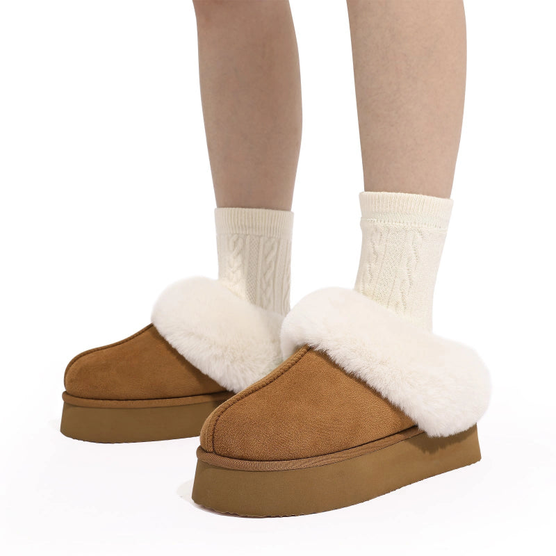 Warm & Comfortable Boston Slip-On Slippers brown1