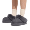 Warm & Comfortable Boston Slip-On Slippers grey