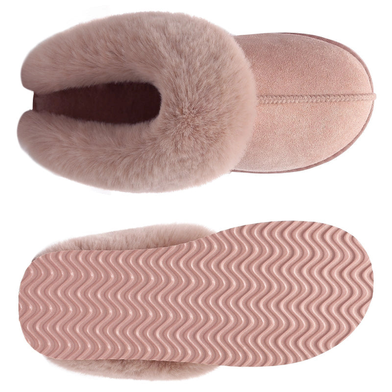 Warm & Comfortable Boston Slip-On Slippers pink2