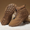 Warm Fur Lined Outdoor Winter Boots brown3