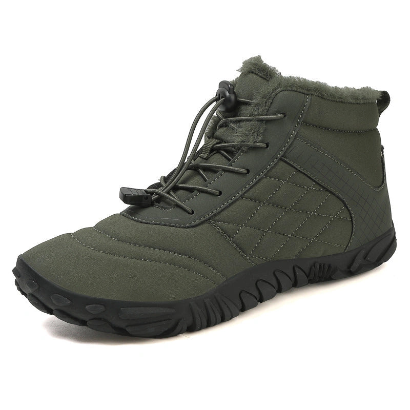 Warm Fur Lined Outdoor Winter Boots green