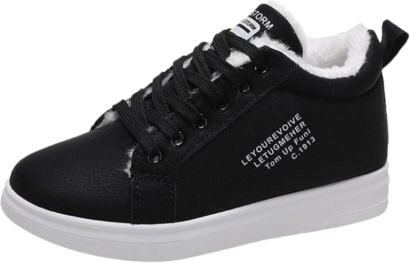Warm Fur Sneakers & Comfortable black
