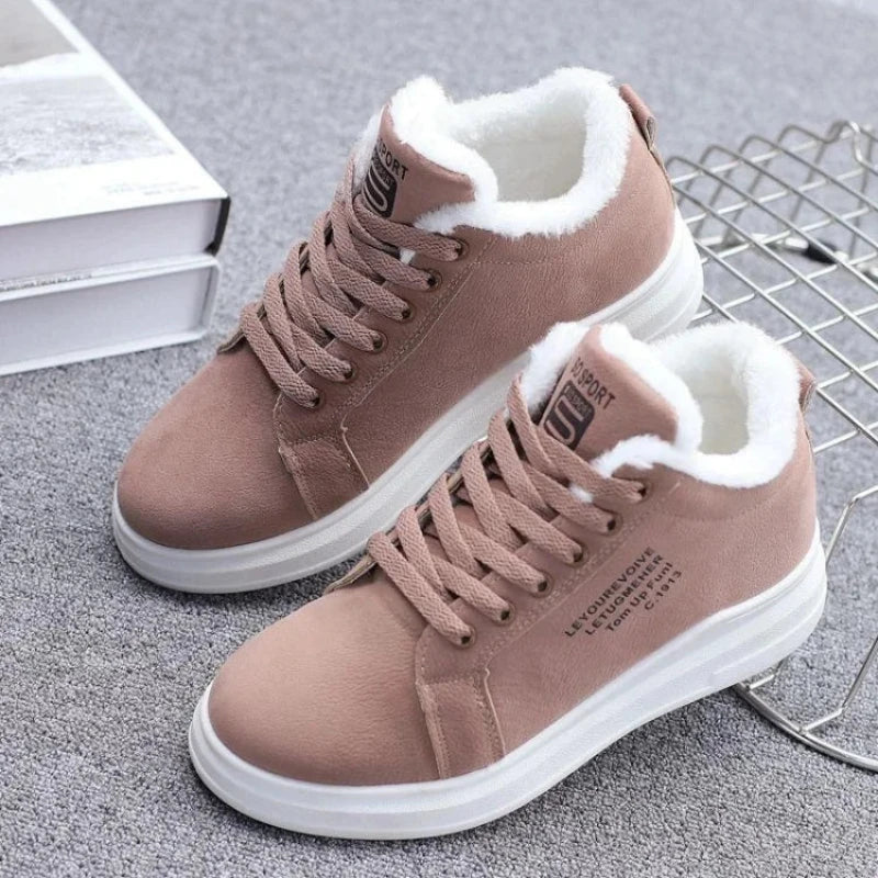 Warm Fur Sneakers & Comfortable brown2